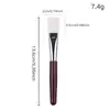 Brocha de Base One-Line Transfronteriza Estampado de Cereza Mango de Goma Corrector Sin Marcas Brocha para Mascarilla Facial Ultra Delgada Sin Polvo para Principiantes