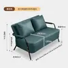Sofá retro de un asiento para sala de estar, nuevo estilo moderno simple, modelo popular para apartamentos de alquiler, sillón sofá de tela de dos asientos para espacios pequeños