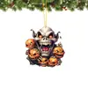 Nuevo producto transfronterizo en stock: Colgantes planos de acrílico de dibujos animados mixtos de Halloween y llaveros de acrílico