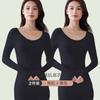 Roupa Íntima Térmica Feminina Camada Base Top Fino Modelador de Corpo Roupas de Outono e Conjunto de Calças para Inverno