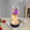 Flor Eterna Flor Seca Jabón ramo rosa brillante cubierta de vidrio Día de la Madre Día de San Valentín regalo para novia adornos