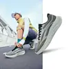 Zapatillas de Correr para Hombre Hongxing Erke Xingyun Nuevas Zapatillas Deportivas Ligeras Zapatillas de Correr Negras Zapatillas Amortiguadoras Zapatos para Hombre con Suela Suave
