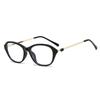 Nuevo Armazón de Gafas Ojo de Gato de Moda para Mujer Retro Antiluz Azul para Estudiantes Cyber Celebre Estilo Sencillo Modernas Gafas Planas