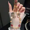 Cordón de Teléfono de Gama Alta con Cadena de Borla de Cristal, Correa de Teléfono de Nuevo Estilo, Llavero para Coche, Accesorio de Llavero
