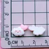 Mini Blancos Pequeños Estilo Dibujo Animado Juguetones Materiales Hechos a Mano Parches Pegamento en Crema Animal Huevo Escalfado Resina Accesorios DIY