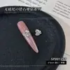Decorações para unhas com strass em formato de ovo de pombo cúbico de zircônia sem fundo, deslumbrantes esferas de strass em formato de coração e quadrado com efeito de açúcar gelado para nail art
