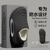 Pantuflas de Algodón Impermeables para Hombre Estilo Nuevo 2026 Otoño/Invierno Interiores Hogar Antideslizantes Cálidas Cubierta de Talón Engrosada con Felpa Zapatos de Algodón
