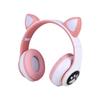 Cross-border hot STN-28 cat claw headwear baixo fone de ouvido sem fio Bluetooth colorido gato orelha fone de ouvido voz ao vivo