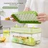 Molde de cubo de gelo para cubo de gelo doméstico, caixa de armazenamento de gelo de silicone para cubo de gelo, caixa de armazenamento para máquina de gelo de qualidade alimentar