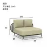 Juego de Sofá de Ratán para Exteriores Modelo de Casa de Villa en Patio Silla de Ratán para Balcón Muebles Impermeables de Jardín de Diseño para Exteriores