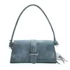 Bolso Retro de Cuero PU para Mujer, Moderno y Versátil, con Hebilla Metálica, Adecuado para el Viaje Diario, Bolso Cuadrado Pequeño, Se Puede Usar como Bolso de Hombro, Bolso Cruzado o Bolso de Mano, con un Colgante