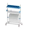 Rack de embalagem, suporte para plástico bolha, suporte para rolo de filme, suporte para caixa de papelão, suporte para material de embalagem com função de corte, prateleira de armazenamento de rolos de filme, organizador de rolos de filme