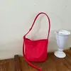Bolso cruzado de gamuza retro versátil, simple y elegante, adecuado para ir al trabajo, estilo bolso cubo, moda coreana, bolso de axila de moda
