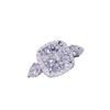 Suministro de transmisión en vivo lujo diamante completo 5 quilates anillo de diamante en forma de almohada femenino rojo en línea mismo diamante cuadrado princesa anillo abierto