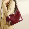 2025 Nueva Moda Simple Gran Capacidad Bolso de Mujer Mori Lindo Versátil Verano Cruzado Hombro Cubo