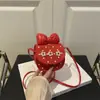 Estilo Coreano Otoño Nuevo Bolso Pequeño de Gamuza Dulce Bolso de Hombro para Niñas con Flores Lindo Mini Bolso Cruzado con Lazo Bolso para Niños
