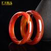 Pulsera con patrón de ágata rojo natural color primario pulsera de ágata de año de nacimiento rojo para enviar a la novia Suministro en vivo al por mayor