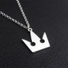 Periféricos de Jogo Instantâneo Transfronteiriços Colar Coroa Kingdom Hearts Pingente de Metal com Letra Dropshipping