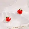 Broche de Tomate con Goteo de Aceite Estilo Nuevo Estilo Fragante Pin de Fruta Lindo para Mujer Hebilla Antideslizante Pin de Solapa Hebilla Fija