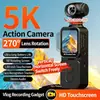 Cámara Gimbal de Bolsillo de Alta Definición 5K Transfronteriza, Grabadora de Ciclismo con Reconocimiento Facial, Cámara de Vlog Exterior Eis Antivibración