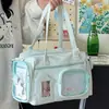 Bolsa Tote de Nylon Estilo Floresta Design de Nicho Produtos com Emblema Bolsa Visualmente Dolorosa Grande Capacidade Bolsa de Ombro Transversal para Viagem