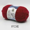 5 Ovillos de Algodón Leche Grosor Medio Bufanda Sombrero Tejida a Mano Crochet Suéter de Bebé Muñeca Paquete de Materiales DIY Fabricante Mayorista