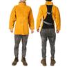 Roupa Protetora para Soldador Couro Anti-escaldante Roupa de Trabalho para Solda Elétrica Alta Temperatura Anti-radiação Avental de Couro Isolamento Térmico Roupa de Proteção