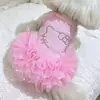 Ropa para Mascotas Perro Princesa Tutú de Ballet Falda Falda de Gasa para Perro Pequeño Estilo Delgado Maltese Yorkshire Falda con Tirantes