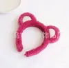 Diadema de Felpa Caricatura Linda Transfronteriza para Niños y Adultos Diadema para Lavado de Cara Oso Fresa Decoración Anime Fiesta Navideña