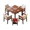 Mesa cuadrada pequeña de madera maciza, mesa cuadrada de los Ocho Inmortales, mesa de comedor sencilla, mesa específicamente para jugar a las cartas, mesa para jugar juegos de mesa, mesa cuadrada