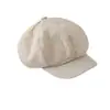 Nuevo sombrero octagonal simple para todas las estaciones para adultos, sombrero artístico para mujer, protección solar, sombrero fresco versátil 01
