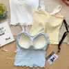 Camisola Feminina Doce e Picante Puro Desejo com Acabamento em Renda de Laço, Corte Justo, Top Curto Versátil para Usar em Camadas ou Sozinho