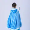 Vestido de Actuación Festiva para Niñas de Halloween 2024 Vestido de Princesa Elsa de Frozen Vestido de Malla con Lentejuelas