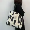 Bolso de Lona de Gran Capacidad de un Solo Hombro Bolso Original para Mujer Estudiante Universitaria Clase Bolso Andy Tienda de Fábrica Tashi Huaai Suave