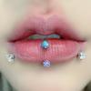 Anillo de labio anillo de herradura encapsulación artesanía suave uña de labio de chica caliente clavo de repuesto joyería para perforaciones venta directa de fábrica