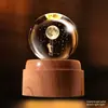 Luz Noturna de Planeta com Bola de Cristal Giratória Enfeites Criativos para Mesa Artesanato Feng Shui Presentes para Professores Novos Produtos Transfronteiriços