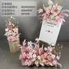 Nuevos Arreglos Florales de Piso para Decoración de Bodas, Arte Floral para Bodas, Arreglos Florales para Escenario en T, Arreglos Florales de Bienvenida para Hoteles