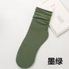 Calcetines finos de mujer de color puro, frescos, transpirables, cómodos, de verano, hasta media pantorrilla, estilo coreano, calcetines de pelo para mujer en fábrica de calcetines de hielo, venta al por mayor