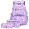 Mochila transfronteriza de Amazon para niñas, juego de tres piezas de mochila escolar para estudiantes de primaria, mochila linda estilo ins