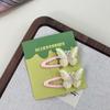 Clip de Mariposa Transparente Dulce para Niños con Goteo de Aceite Encaje Clip BB Flequillo Clip Lindo Hielo Penetrante Peineta Fresca Pequeña para Niñas Peineta Peineta