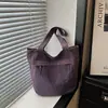 Bolsa de Lona Transfronteriza Nueva 2026 para Mujer, Estilo Casual Simple, Bolso de Hombro de Gran Capacidad, Bolso Versátil para el Trabajo