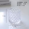 Coreano criativo DIY perfumado vela vidro nórdico simples cera de soja fosco copo castiçal titular geleia cera copo vazio