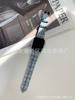 Novo estilo adequado para Apple applewatch87654 geração estilo Chanel pulseira de lã para Apple Watch outono e inverno S9