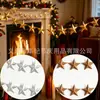 Guirnalda de Pentagrama 3D Decoración para Fiesta Navideña Decoración para Colgar en la Pared de la Habitación Estilo Ins para Bodas, Cumpleaños y Festividades