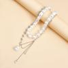 Europa y los Estados Unidos joyería transfronteriza ocho hombres estrella luna en forma de perla clavícula cadena luz lujo moda gargantilla dulce fresco collar mujeres