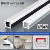 Lâmpada de linha LED slot de lâmpada de alumínio embutido slot de alumínio em forma de U lâmpada de linha de liga de alumínio perfil de alumínio barra de luz linear embutida