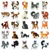 50 Adesivos de Gato Guerreiro, Adesivos Fofos de Desenho Animado Pintados para Copos, Cadernos e Cartões Decorativos, Atacado para Vendas Transfronteiriças