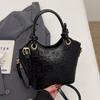Corea del Sur Nicho Popular Moda Lindo Relieve Mano Cesta de Verduras Bolso Moda Primavera para Mujer Combinable para Viaje Bolso Bandolera