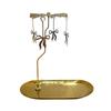 Fabricantes de fuentes, portavelas giratorio magnético pequeño ovalado de acero inoxidable, regalo de Navidad, aromaterapia, linterna romántica