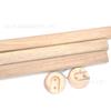 Armario Perchero Barra de Ropa de Madera Armario de Ropa de Madera Barra para Colgar Ropa Barra para Colgar Ropa de Madera de Haya Palo Plano de Madera Barra para Colgar Ropa de Madera Maciza